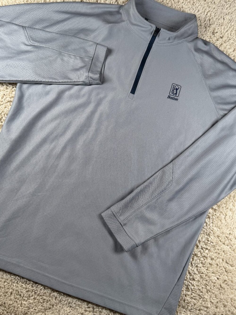 Under Armour TPC Boston Golf 1/4 Zip Pullover Men’s XL Gray PGA Tour